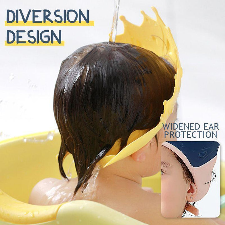 Baby Shower Cap Adjustable Bath Cartoon Crown