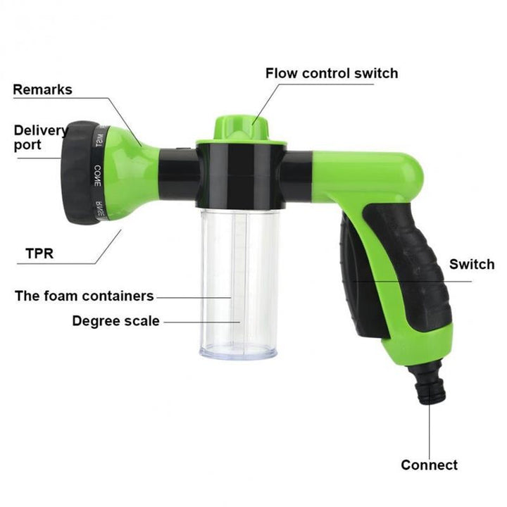 High Pressure Hose Spray Gun 8 in 1 Garden Outdoor