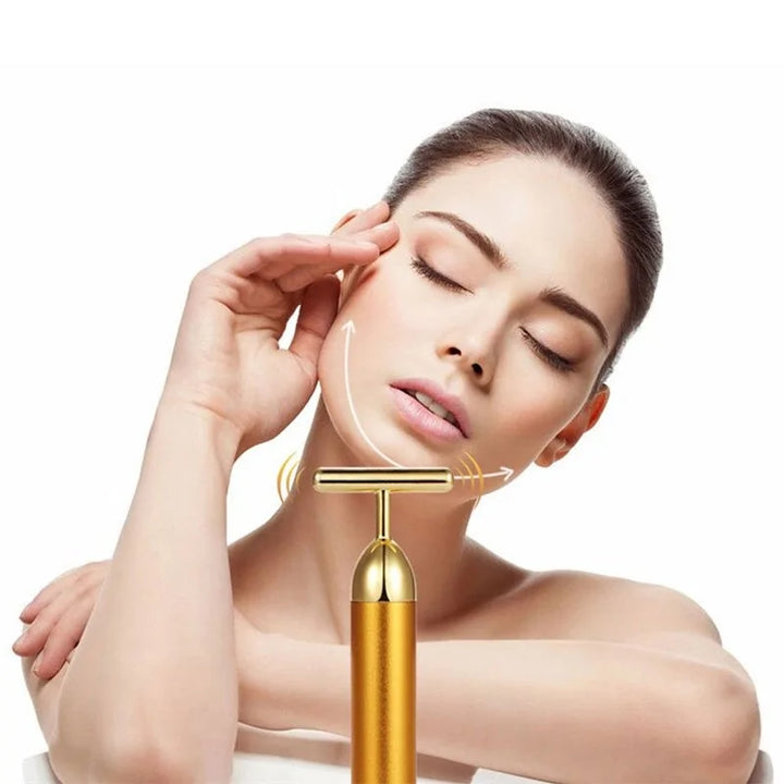 Facial Roller Massager 24K Gold